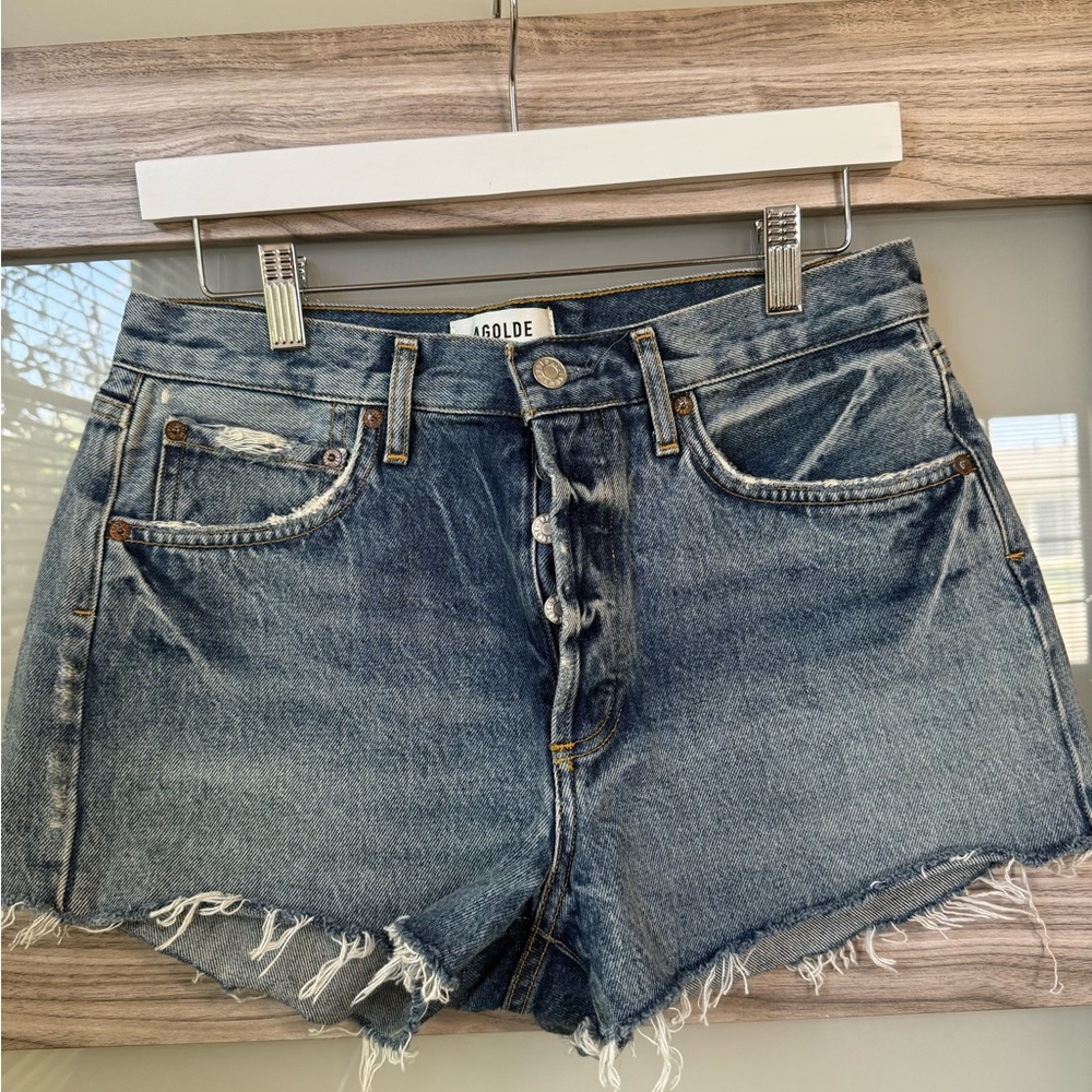 Agolde Blue Jean Shorts